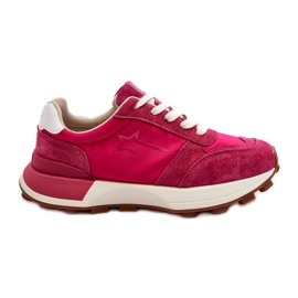 Sneakers da Donna in Pelle Big Star NN274961 Fucsia rosa