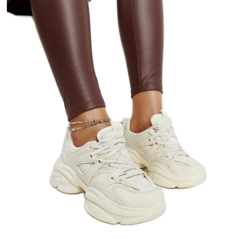 Sneakers sportive beige chiaro di Feaven