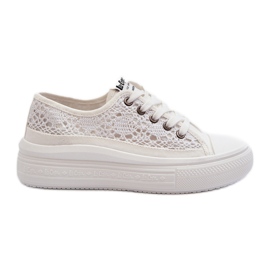 Sneakers da Donna in pizzo Lee Cooper LCW-23-44-1617 Bianco bianca