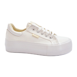 Sneakers con plateau da donna Lee Cooper LCW-24-31-2179 Bianco bianca