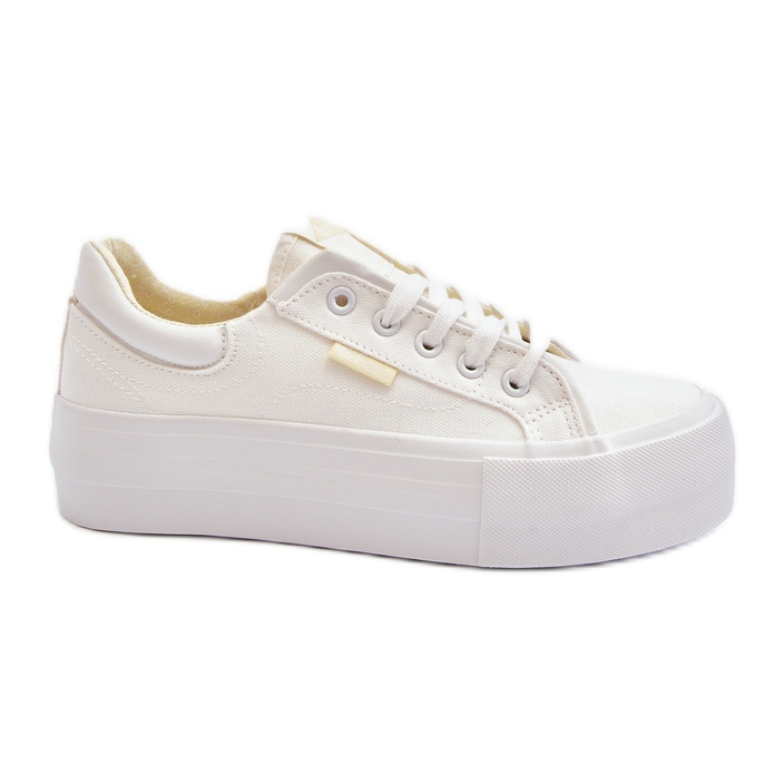 Sneakers con plateau da donna Lee Cooper LCW-24-31-2179 Bianco bianca