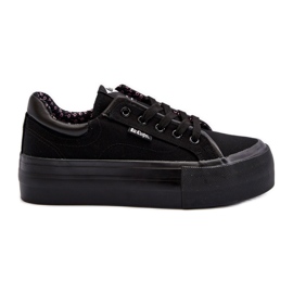 Sneakers con plateau da donna Lee Cooper LCW-24-31-2180 Nere nero
