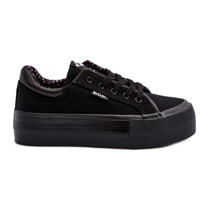 Sneakers con plateau da donna Lee Cooper LCW-24-31-2180 Nere nero
