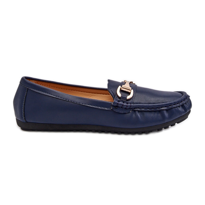 Mocassini Classici da Donna in Ecopelle Blu Navy Demese
