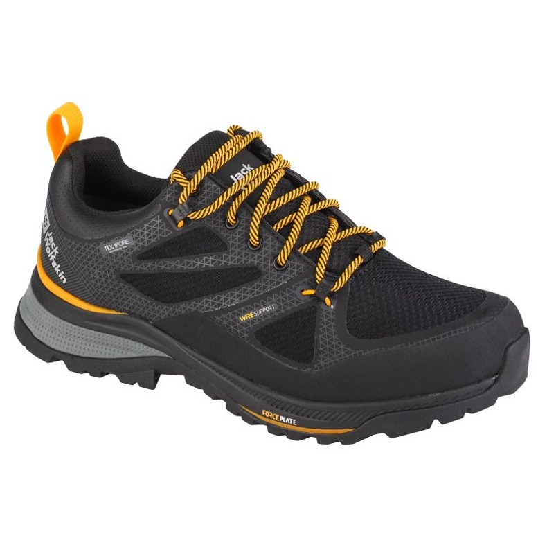 Scarpe basse Jack Wolfskin Force Striker Texapore 4038843-6055 nero