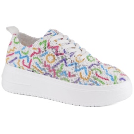 Scarpe stringate da donna sulla piattaforma multicolor T.Sokolski W503 multicolore
