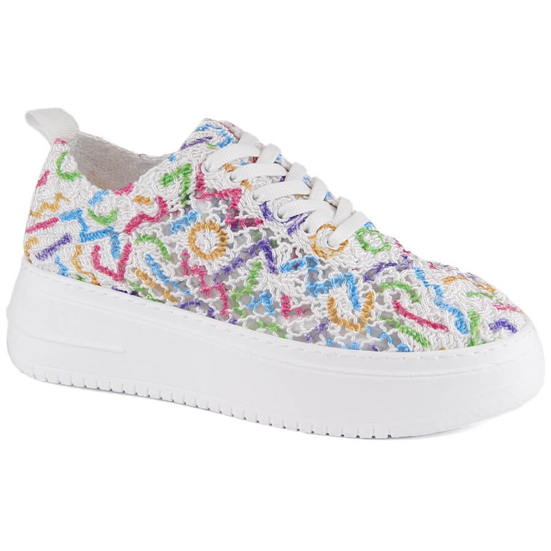 Scarpe stringate da donna sulla piattaforma multicolor T.Sokolski W503 multicolore