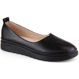 Scarpe slip-on da donna in pelle nera Filippo DP6163 nero