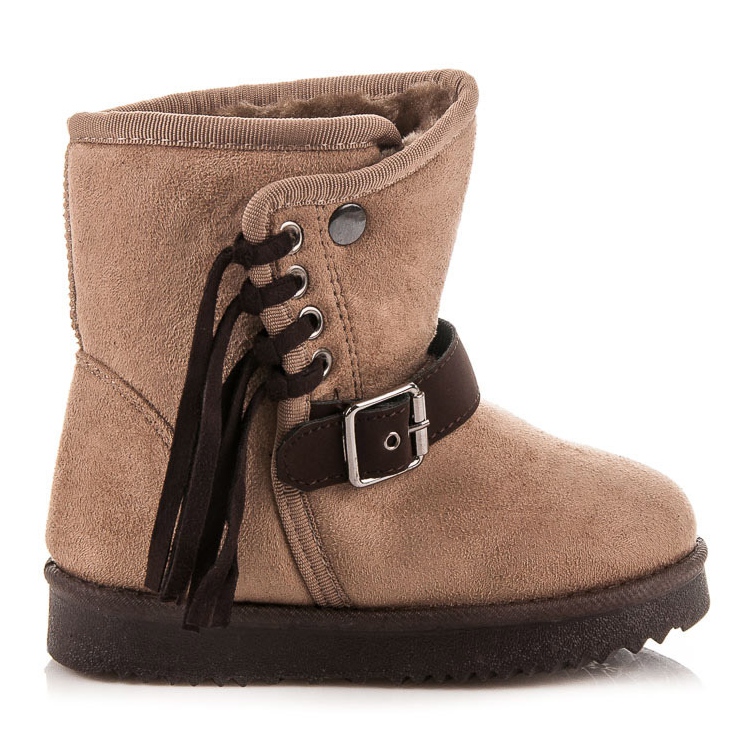 Kylie Stivali con frange marrone