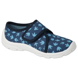 Ciabatte per bambini Befado con chiusura in velcro 974Y476 blu