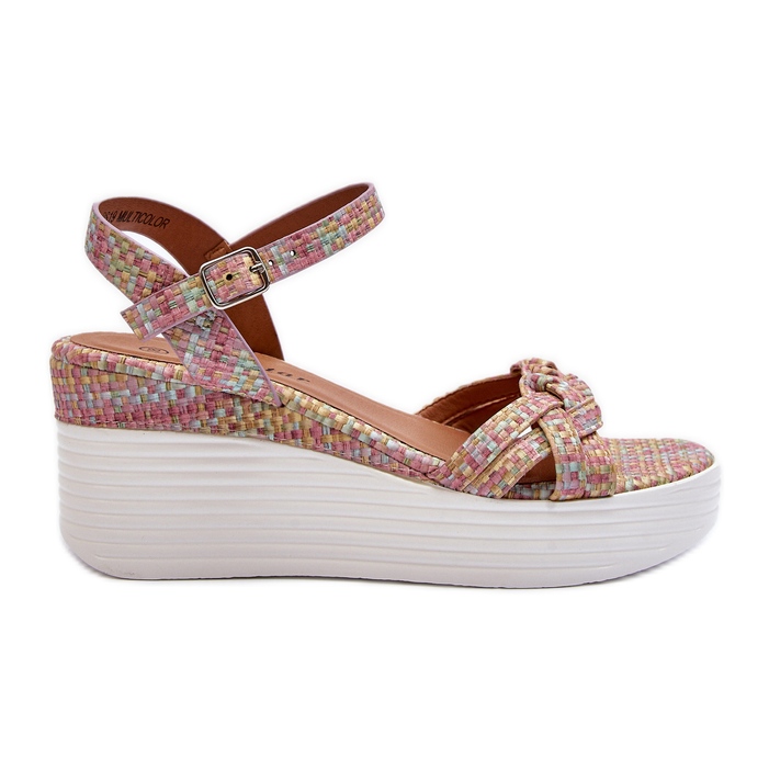 Sandali con zeppa multicolor Esinna multicolore