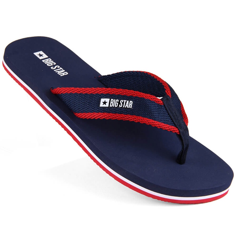 Infradito da uomo blu navy Big Star NN174623