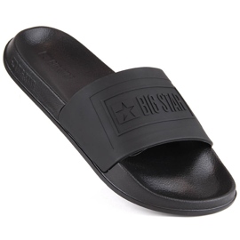 Infradito da spiaggia da piscina nere da uomo Big Star NN174649 nero