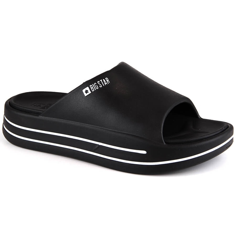 Infradito da donna nere con plateau Big Star NN274A037 nero