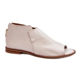 Sandali in pelle da donna Laura Messi 2443 bianco
