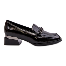 Vinceza Scarpe Da Donna Con Tacco Basso In Vernice Nera Albreide nero
