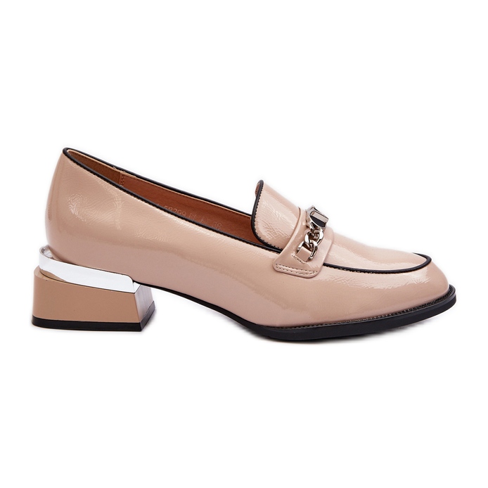 Vinceza Scarpe Basse da Donna in Vernice Beige Albreide