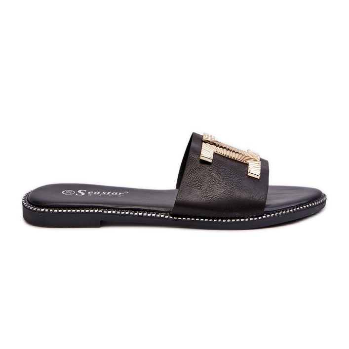Seastar Infradito da donna con decorazione, Nero Ollavia