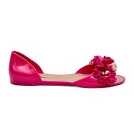 Ballerine In Gomma Da Donna Con Fiori Fucsia Junikla rosa