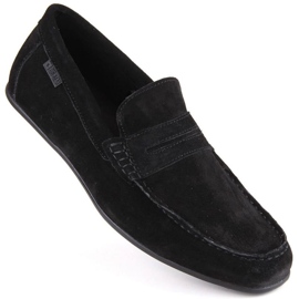 Scarpe Big Star M INT1982 in pelle scamosciata nera nero