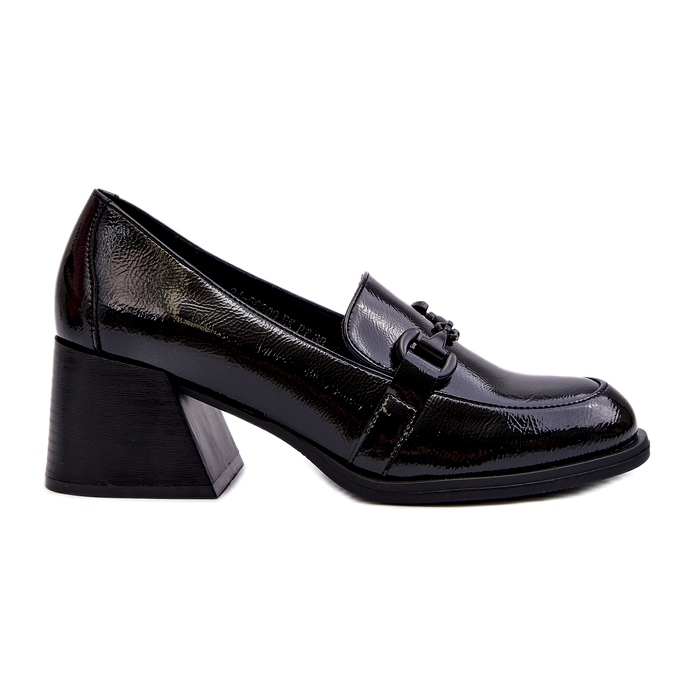 Vinceza Scarpe con tacco alto in vernice nera nero