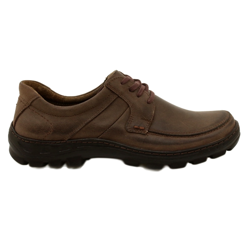 KOMODO Scarpe da uomo in pelle 853 marrone