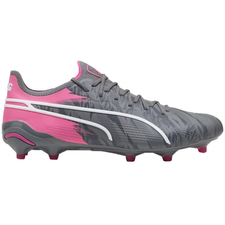 Scarpe da calcio Puma King Ultimate Rush FG/AG 107824 01 grigio