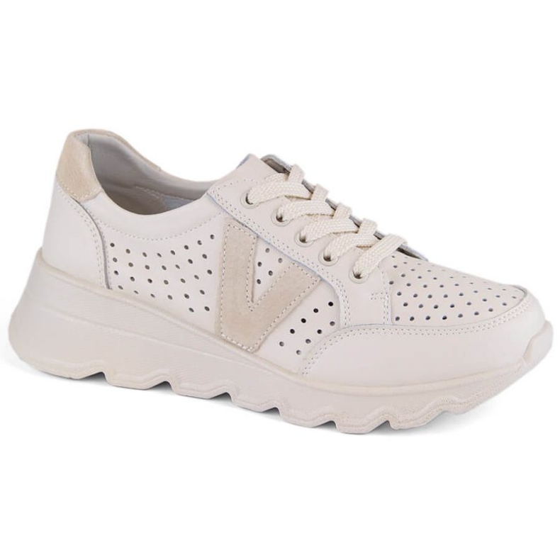 Scarpe sportive in pelle Vinceza W JAN293B, beige