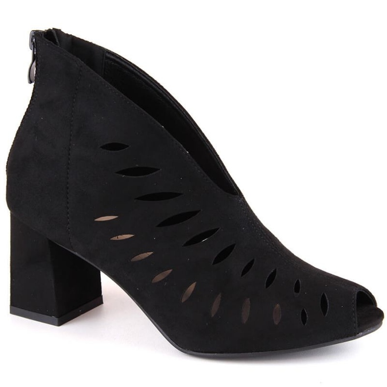 Stivaletti Potocki W WOL225A in pelle scamosciata, neri nero