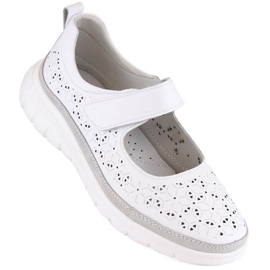 Scarpe Filippo W PAW511B in pelle, bianche bianca