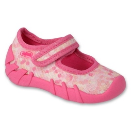 Ciabatte per bambini Befado con velcro 109N264 rosa