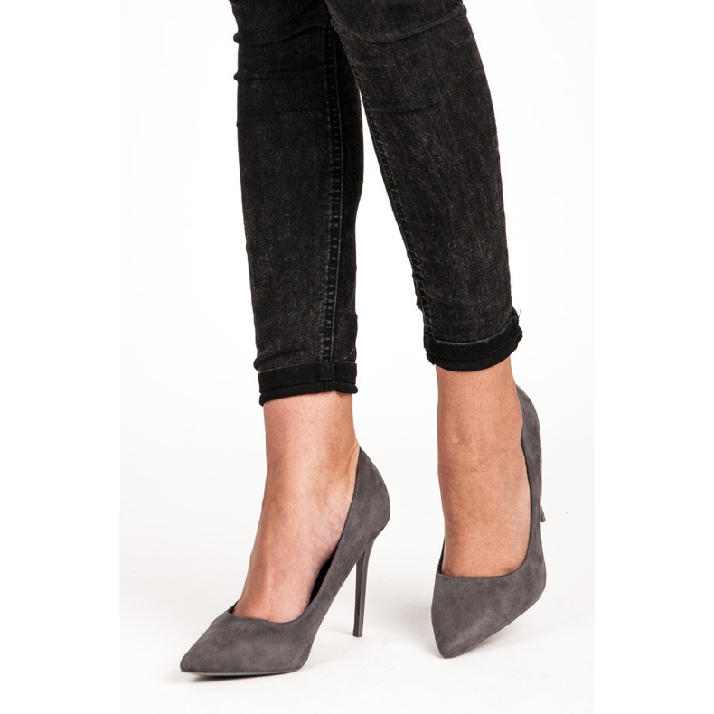 VICES pelle scamosciata grigio