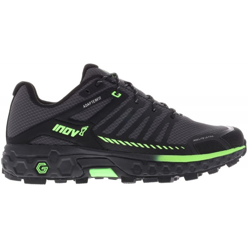 Scarpe da corsa Inov-8 Roclite Ultra G 320 001079-BKGR-M-01 nero