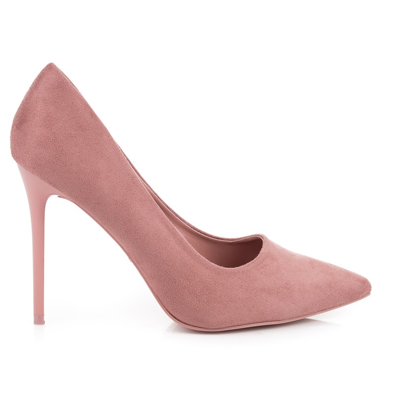 VICES Scarpe col tacco in camoscio rosa