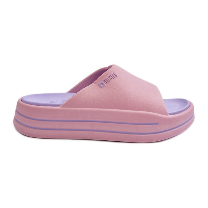 Infradito da donna sulla piattaforma Big Star NN274A035 Rosa