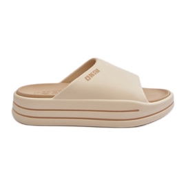 Infradito da donna sulla piattaforma Big Star NN274A034 Beige