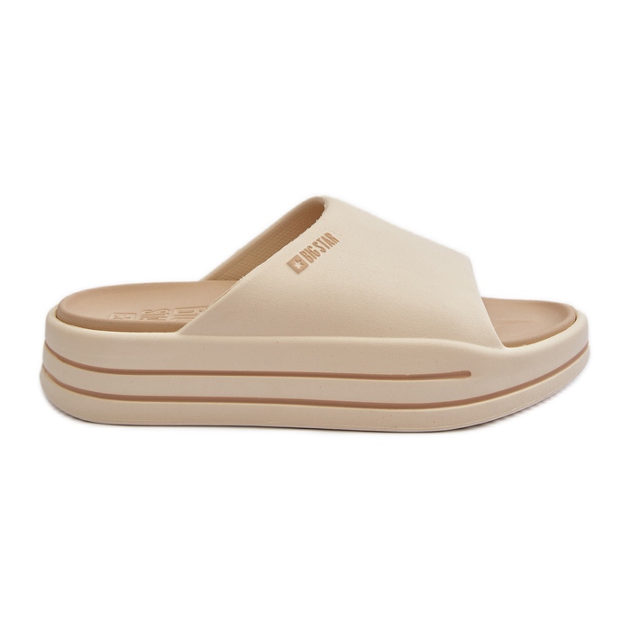 Infradito da donna sulla piattaforma Big Star NN274A034 Beige