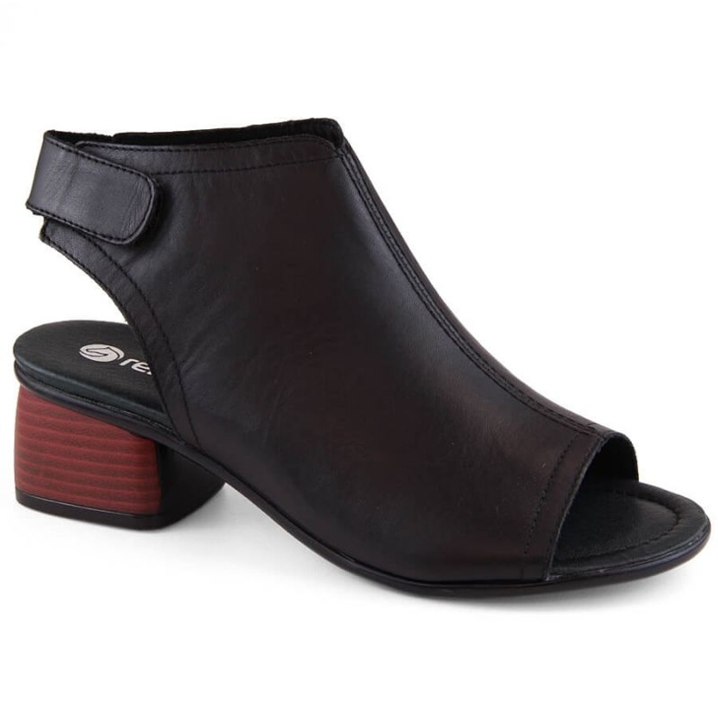 Rieker Sandali comodi in pelle Remonte W RKR654 nero