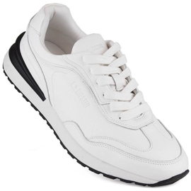 Scarpe sportive in pelle Big Star INT1980B, bianche bianca
