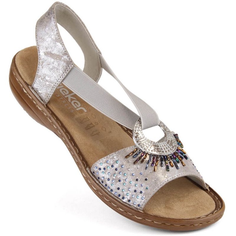 Comodi sandali metallici Rieker W RKR673