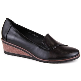 Scarpe con zeppa Potocki W WOL222, nere nero