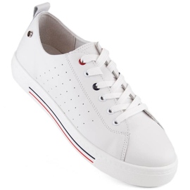 Filippo W PAW504 scarpe sportive in pelle bianca bianco