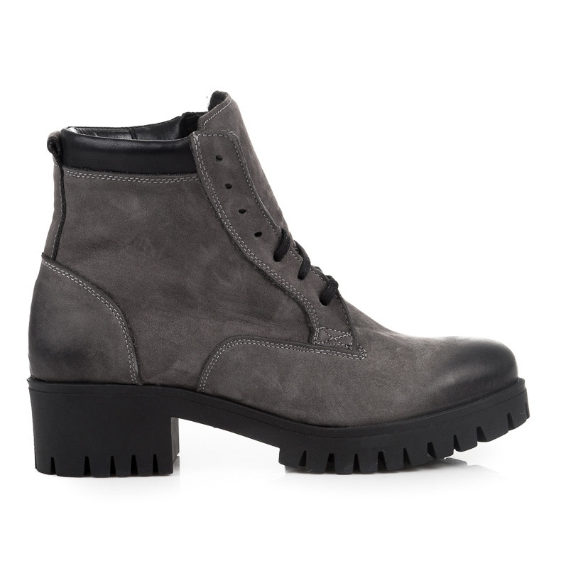 Vinceza Stivali stringati con protezione grigio
