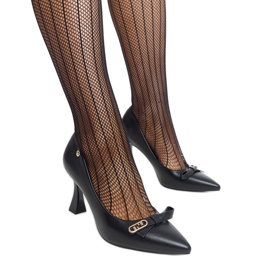 Décolleté nere con tacco alto di Vinceza nero