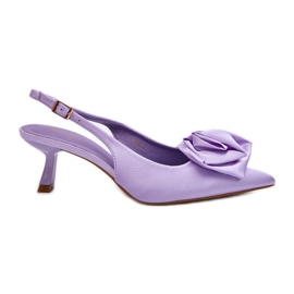Tacchi alti decorati Ozena viola