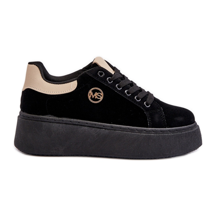 Sneakers con plateau da donna Nere Eshen nero