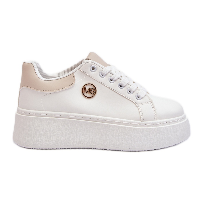 Sneakers con plateau da donna bianche Eshen bianca