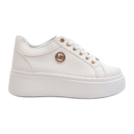 Sneakers Basse da Donna con Plateau Bianche Telirra bianca