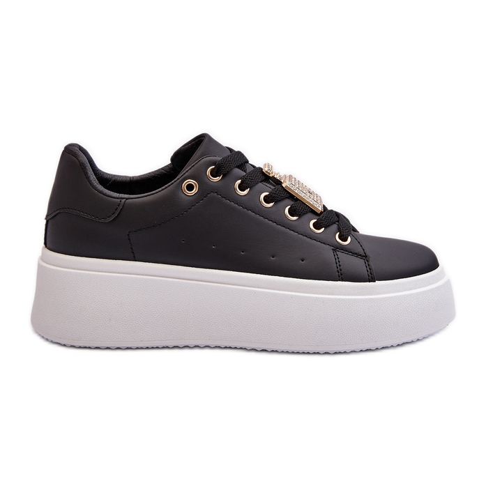 Sneakers Da Donna Con Decorazione Nero Celedria