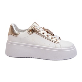 Sneakers Da Donna Bianche Con Decorazione Celedria bianco
